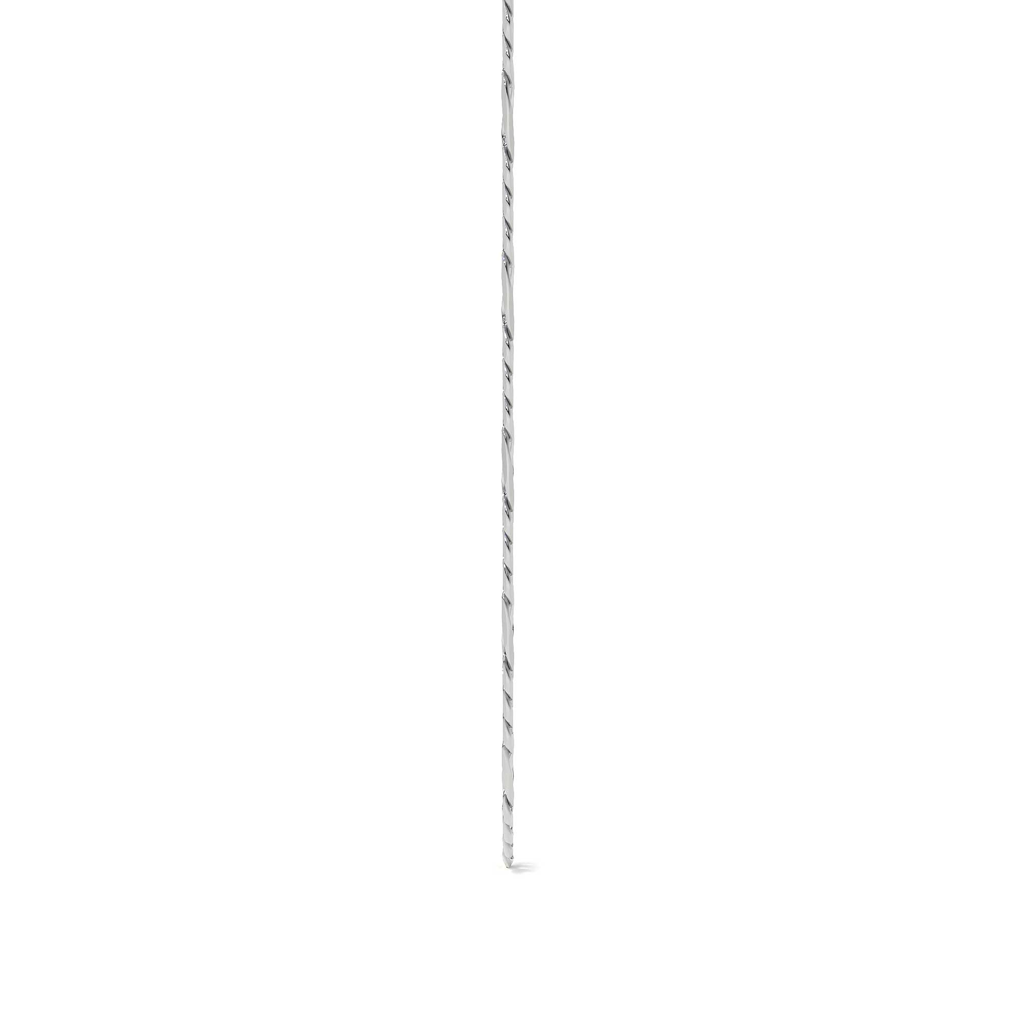 Cadena De Plata 925 Estilo 3x1 Figaro De 60 Cm Calibre 4.1mm