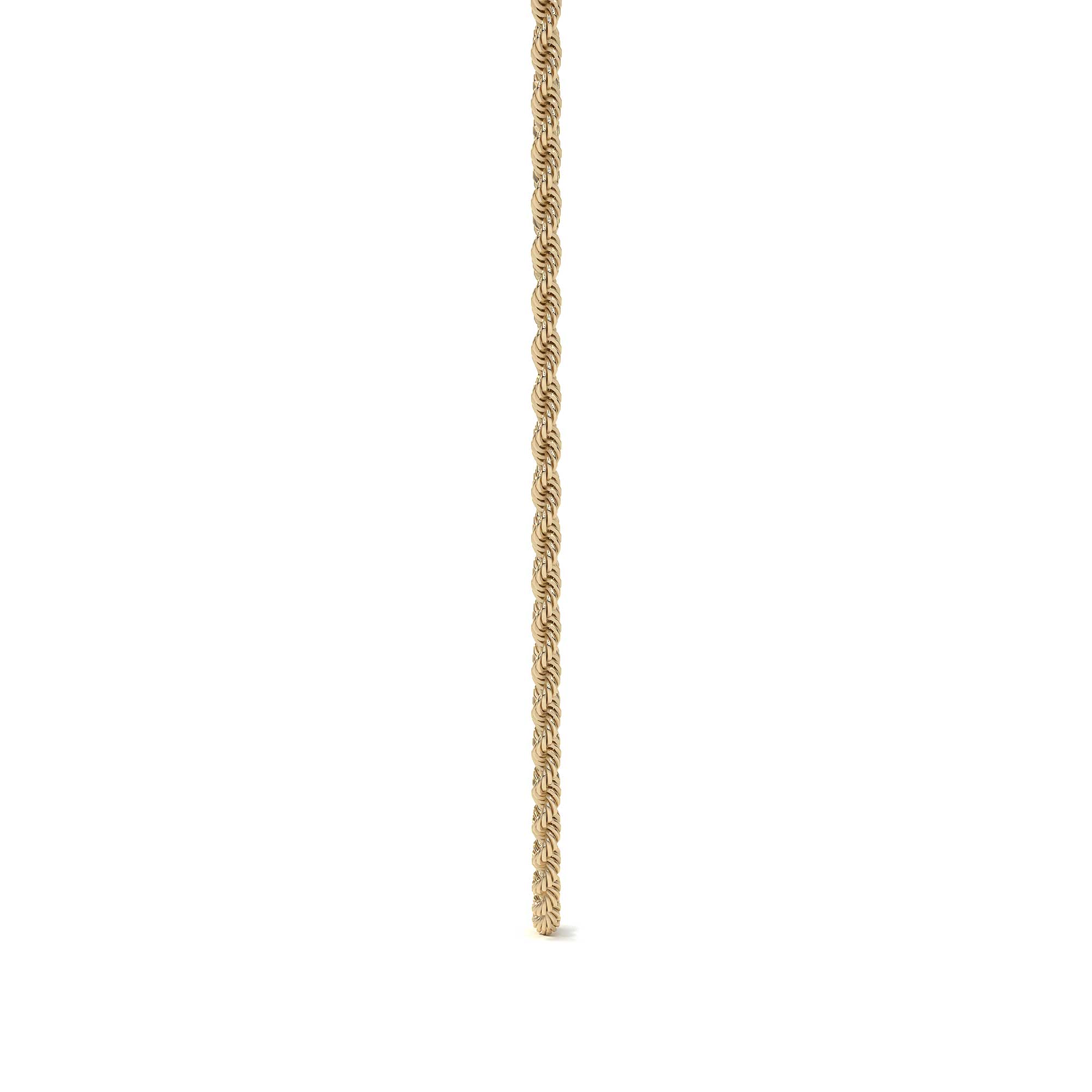 Cadena De Oro Italiano 14k Torsal Calibre Hombre 2.1mm