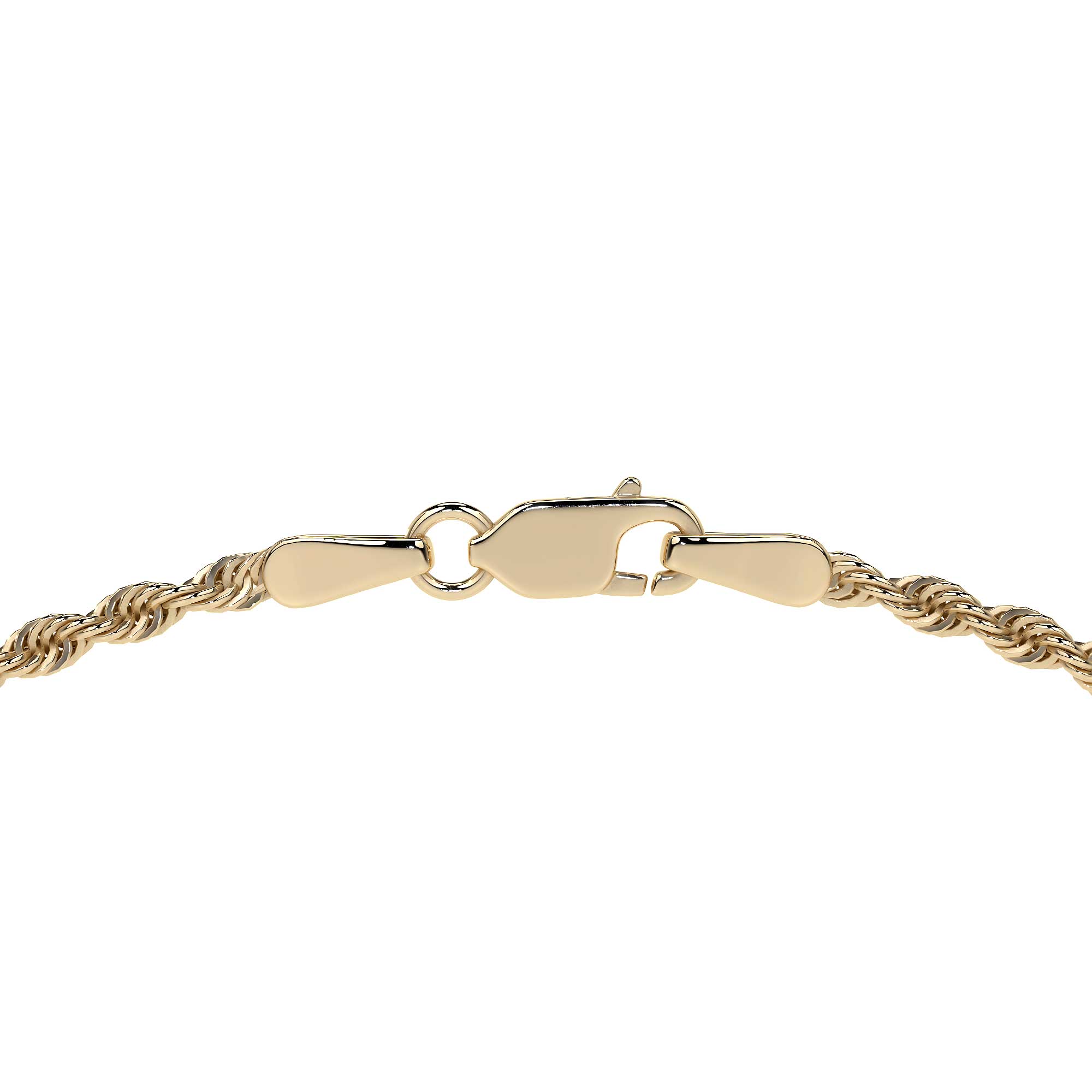 Cadena De Oro Hombre Italiano Torsal 10k Calibre 1.9mm