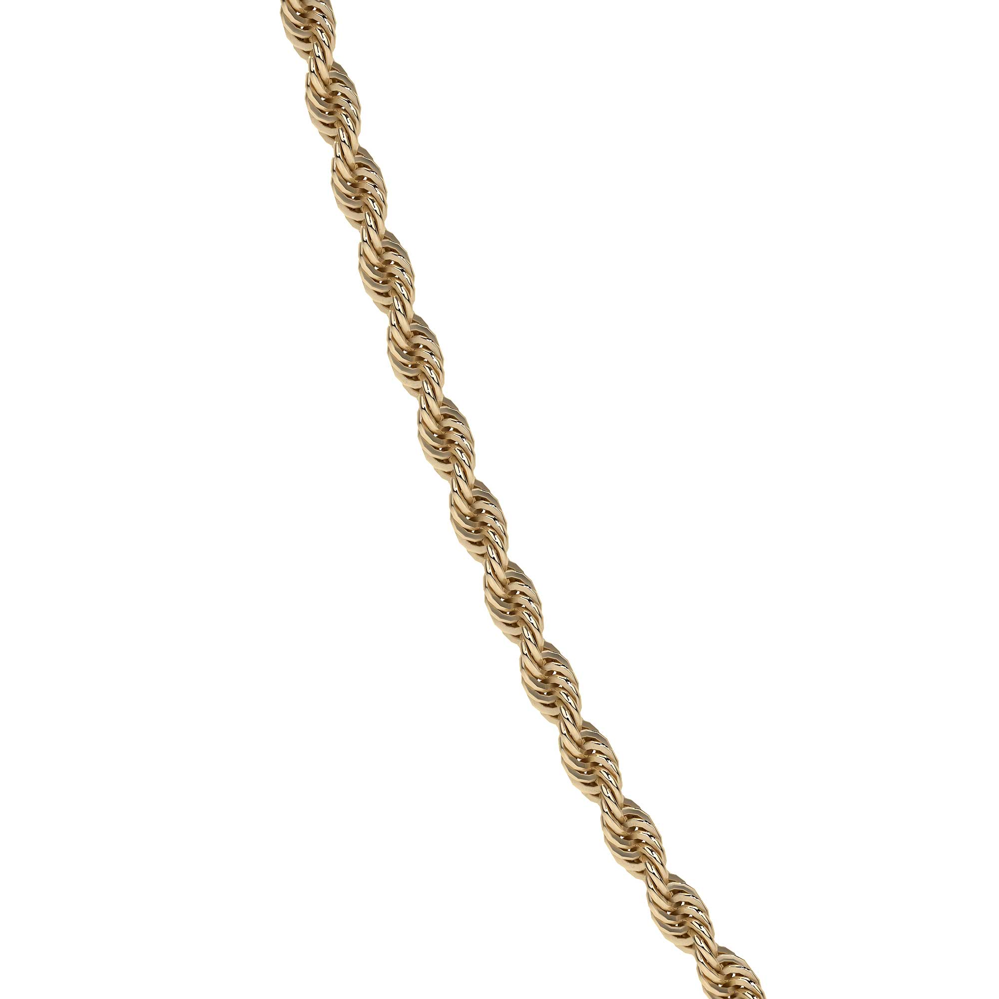 Cadena De Oro Hombre Italiano Torsal 10k Calibre 2.4mm