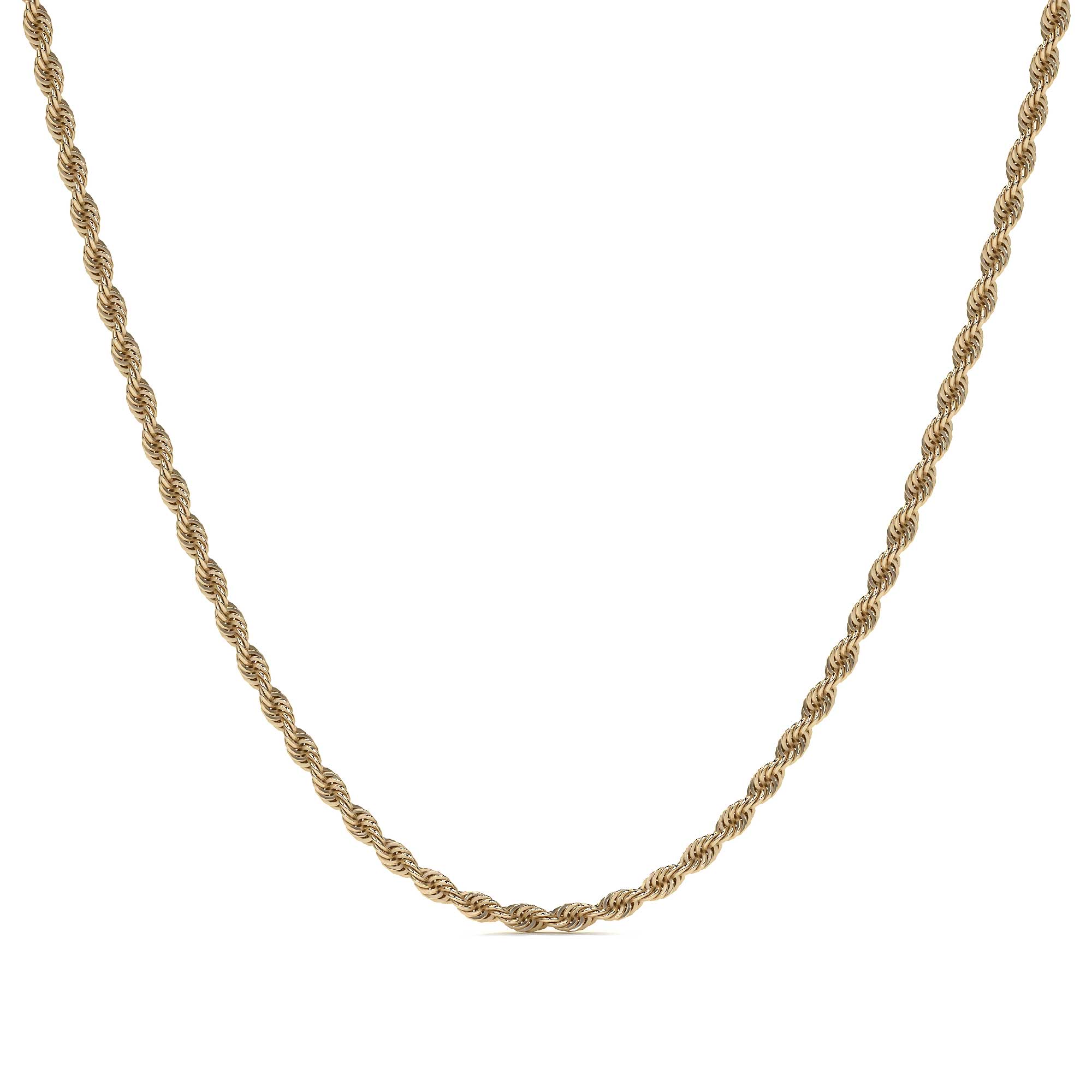 Cadena Torsal De Oro Italiano 10k, Calibre 2.1mm
