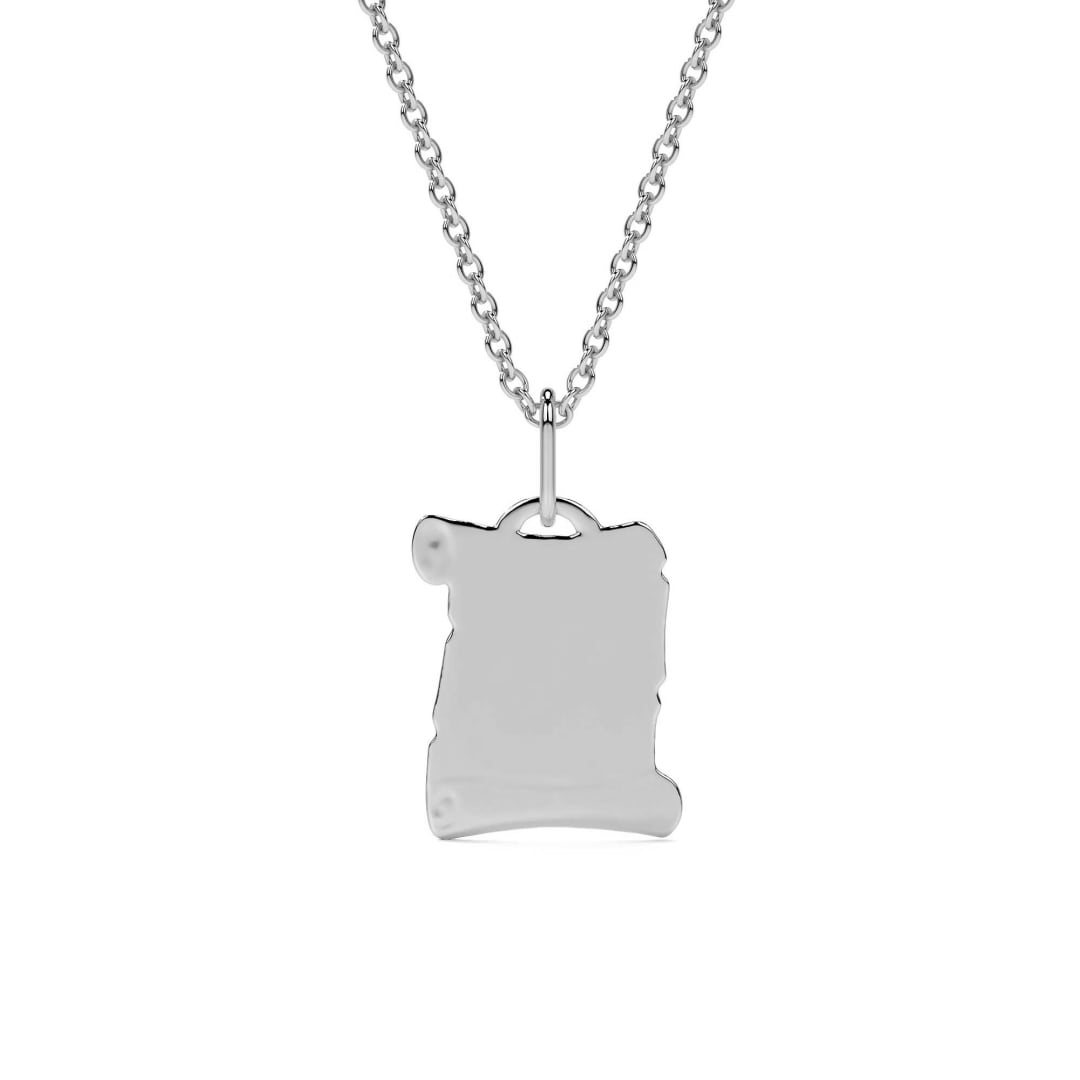 Medalla De Plata 925 Virgen En Pergamino Grabado Laser 16mm