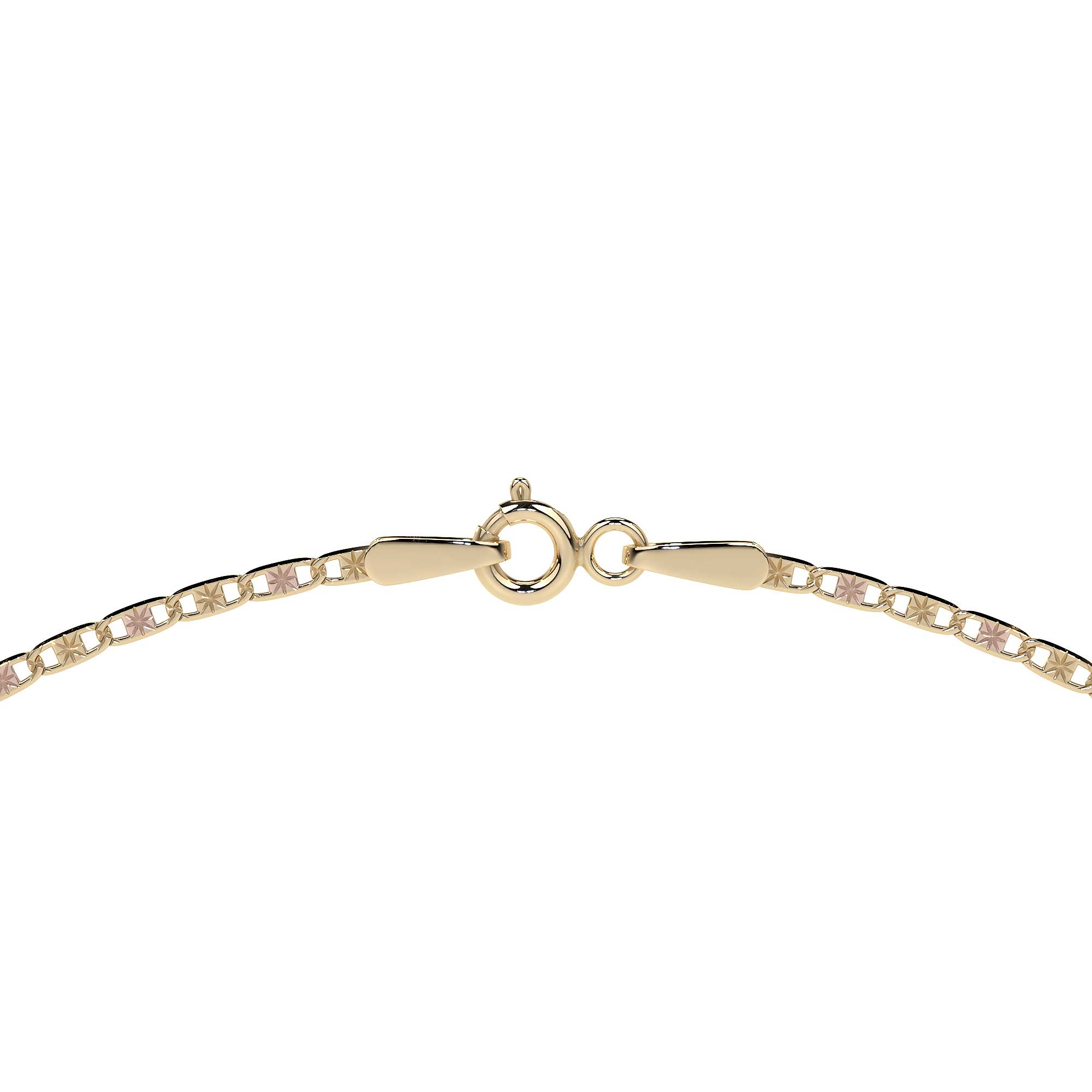 Cadena de Oro 10K Valentino 55cm | Collar de Oro Italiano 2.3mm con Broche de Argolla | Joyería Fina