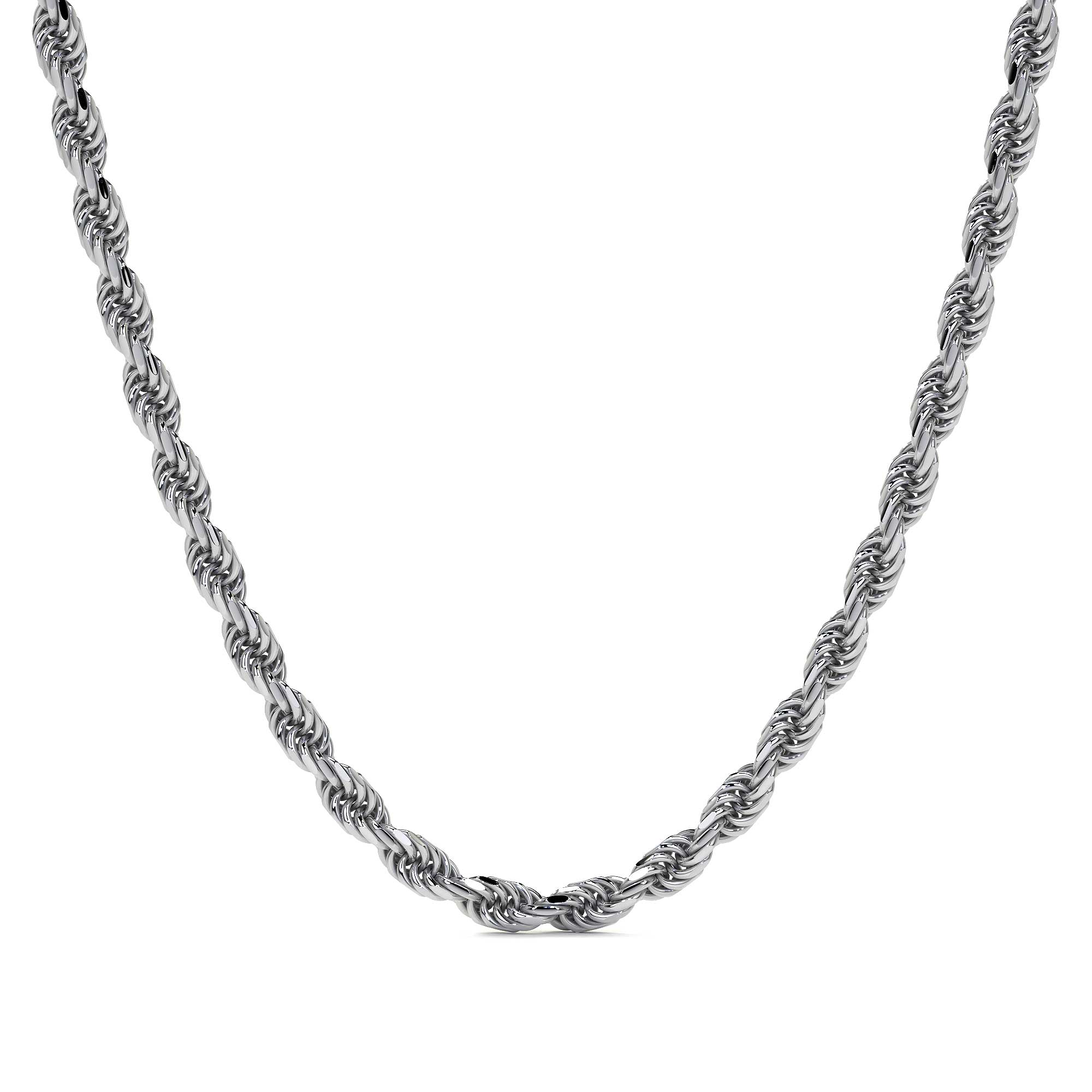 Cadena De Plata 925 Estilo Torsal De Calibre 3.3 Mm