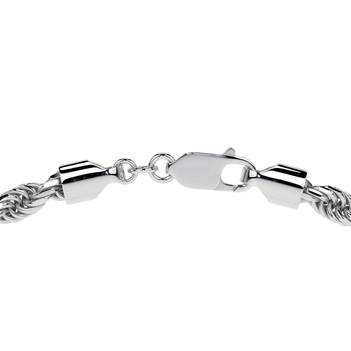 Cadena De Plata 925 Estilo Torsal De Calibre 3.3 Mm