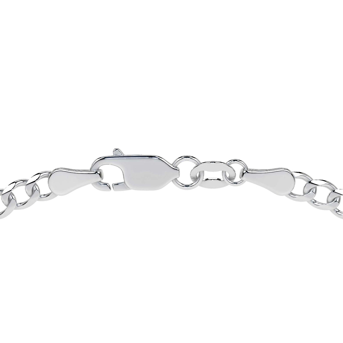 Cadena De Plata 925 Estilo Barbada De Calibre 3.2mm en 5 colores