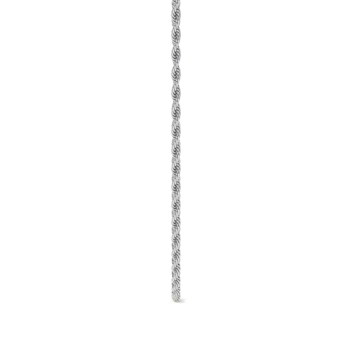 Cadena Torsal De Plata Ley 925 Diamantada De 55 Cm De 2mm