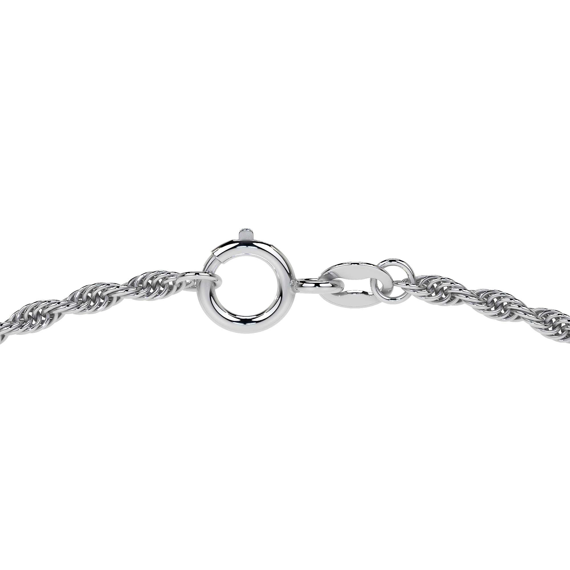 Cadena De Plata 925 Torsal De 50cm Calibre 2.8 Mm, 4 Colores