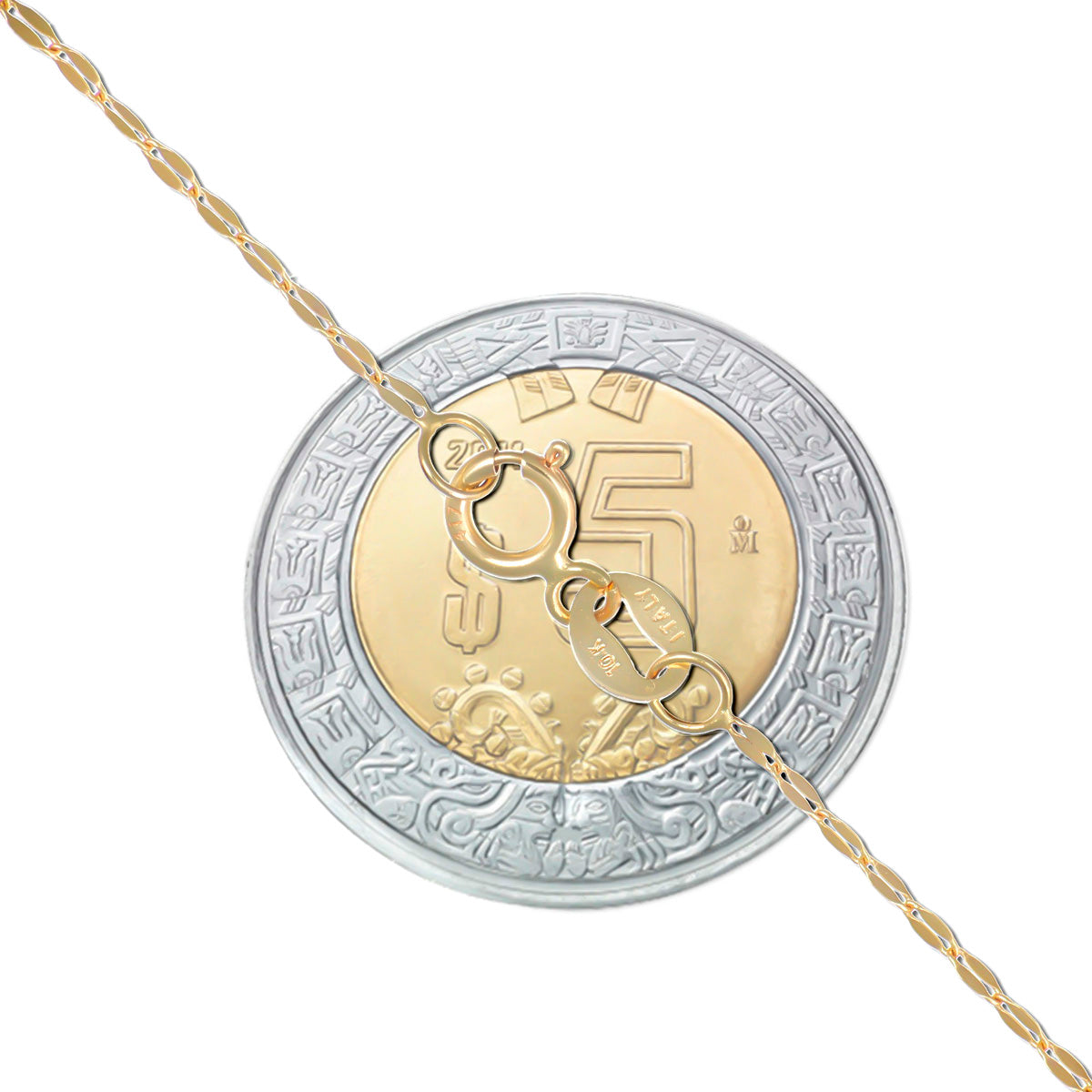 Medalla Del Caliz Italiana De Oro De 14k