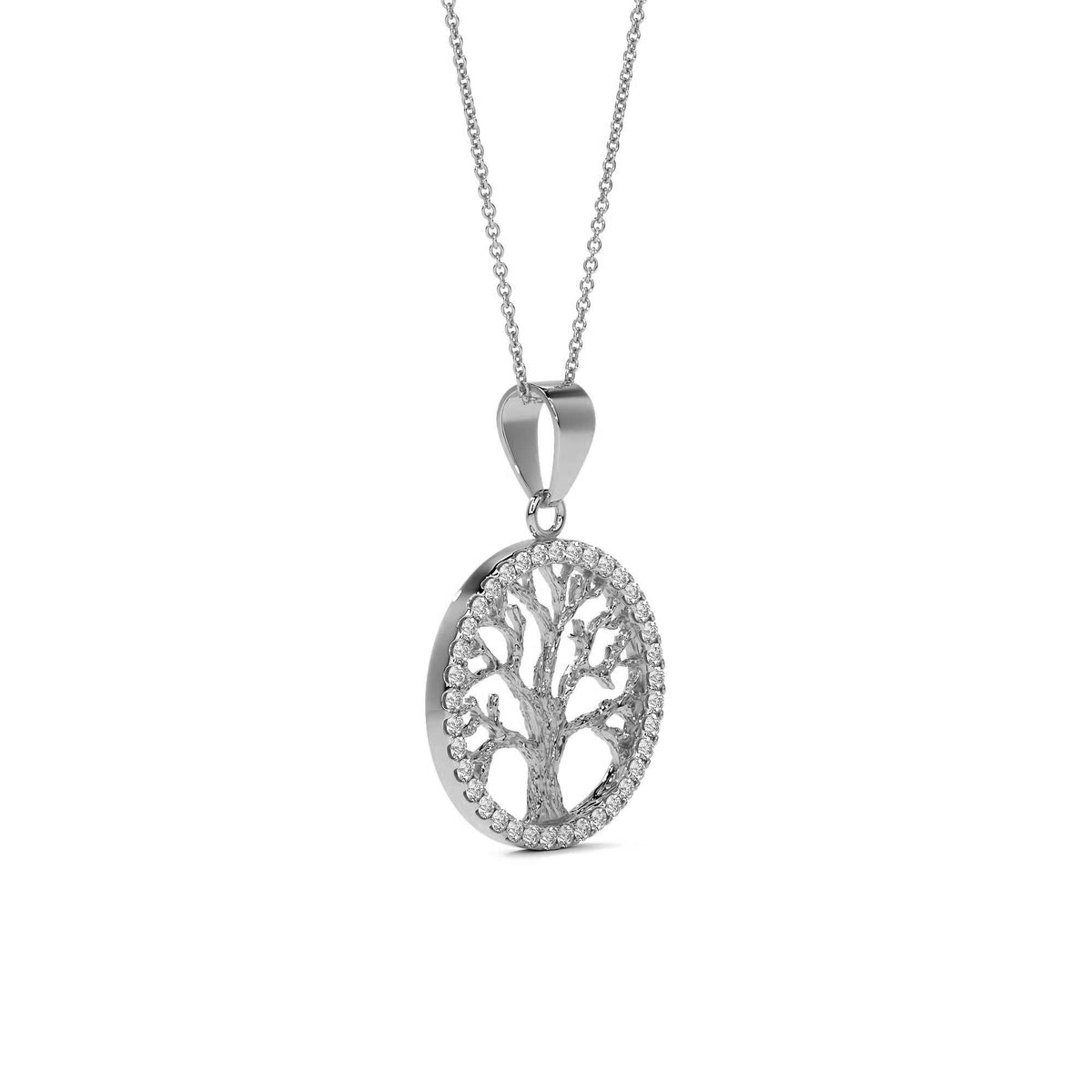Gargantilla Con Dije De Árbol De La Vida Plata 925 Plateado