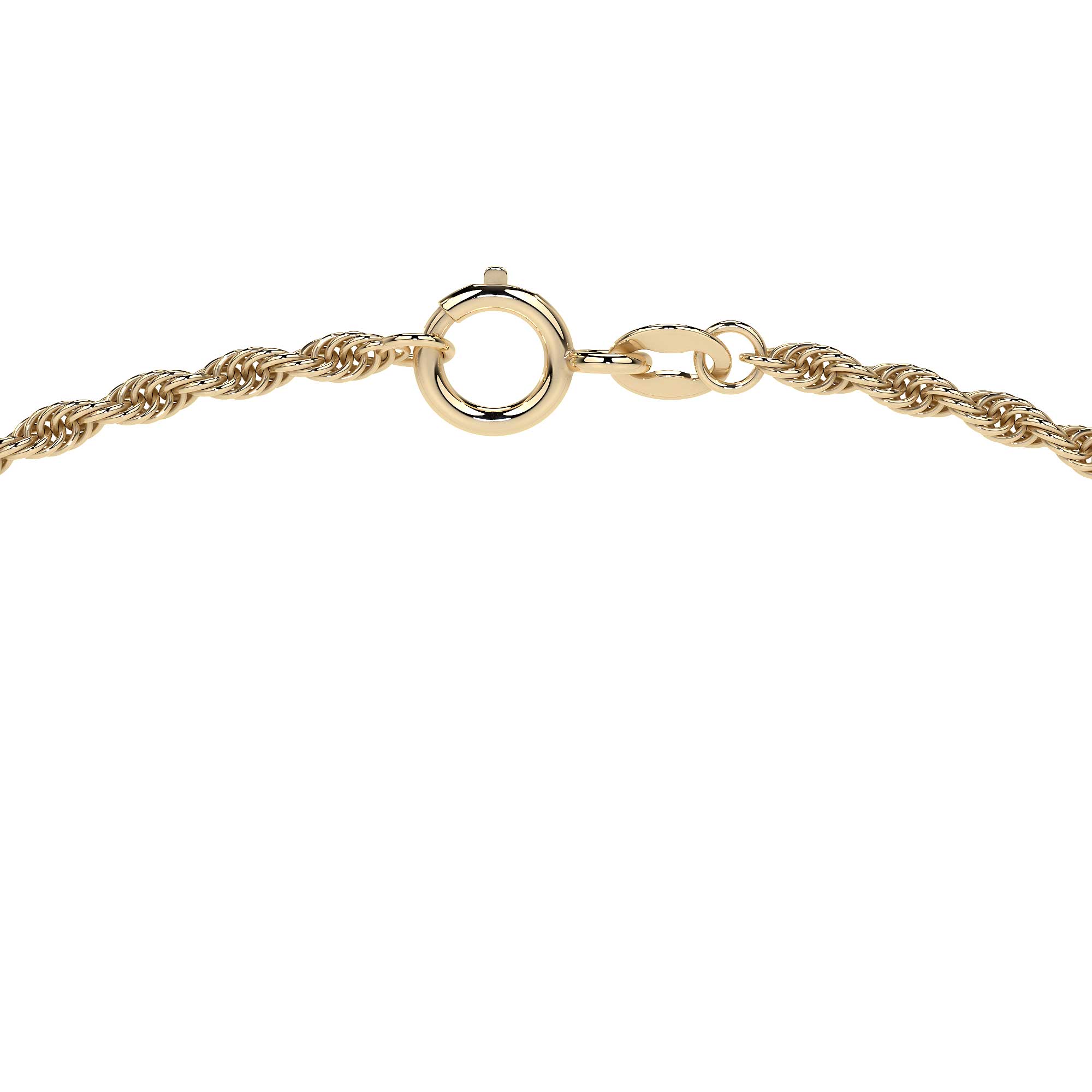 Cadena De Oro Hombre Italiano Torsal 10k Calibre 1.9mm 50 Cm