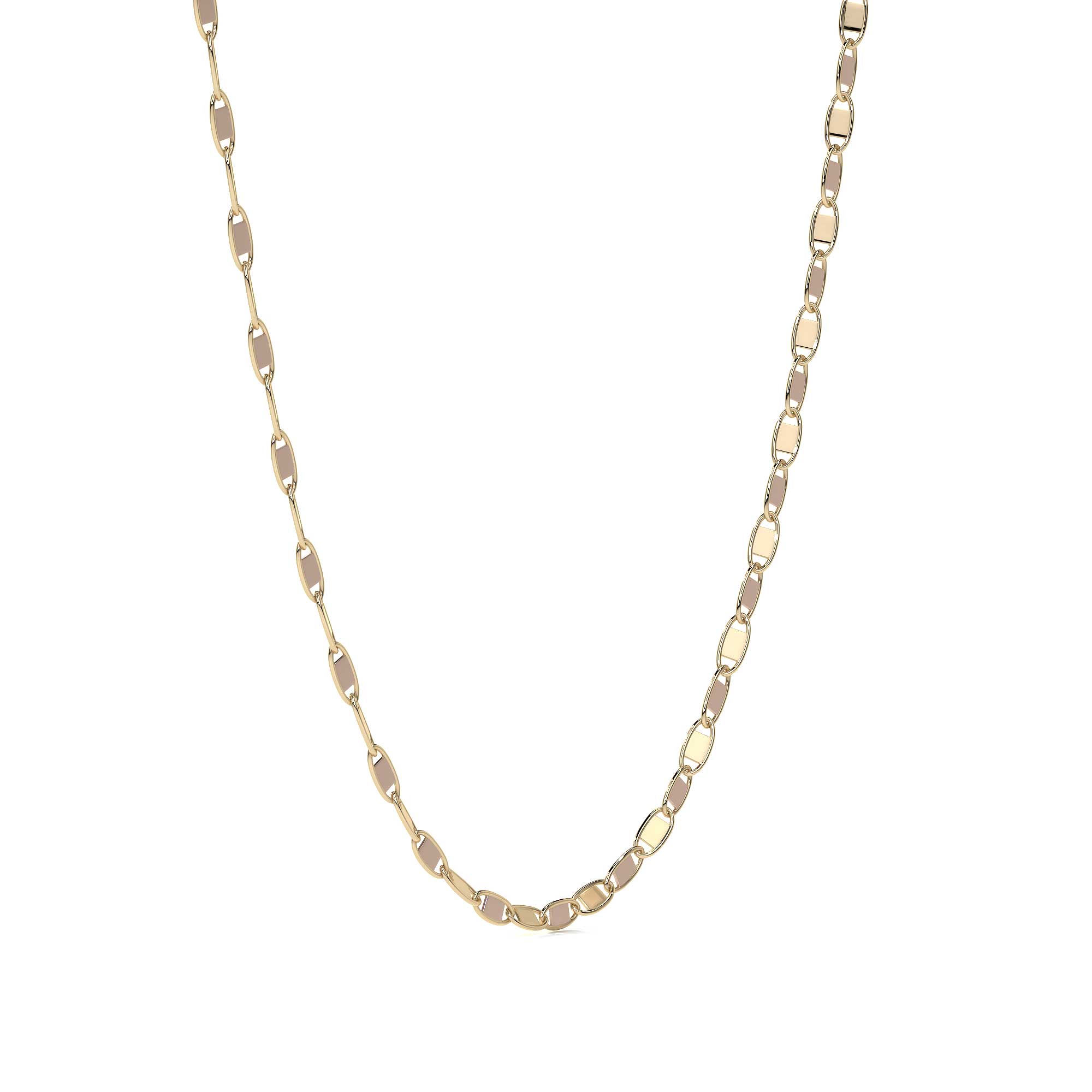 Cadena Valentino De Oro Italiano 14k De 40 Cm Calibre 1.5 Mm