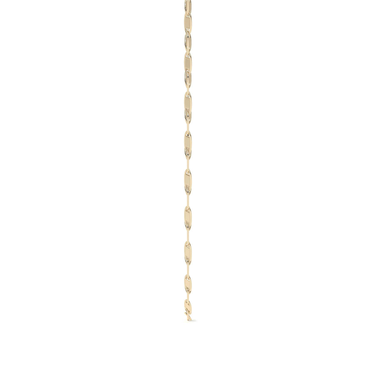 Cadena de Oro 14K Valentino 40cm | Collar de Oro Italiano con Broche de Argolla | Joyería Fina