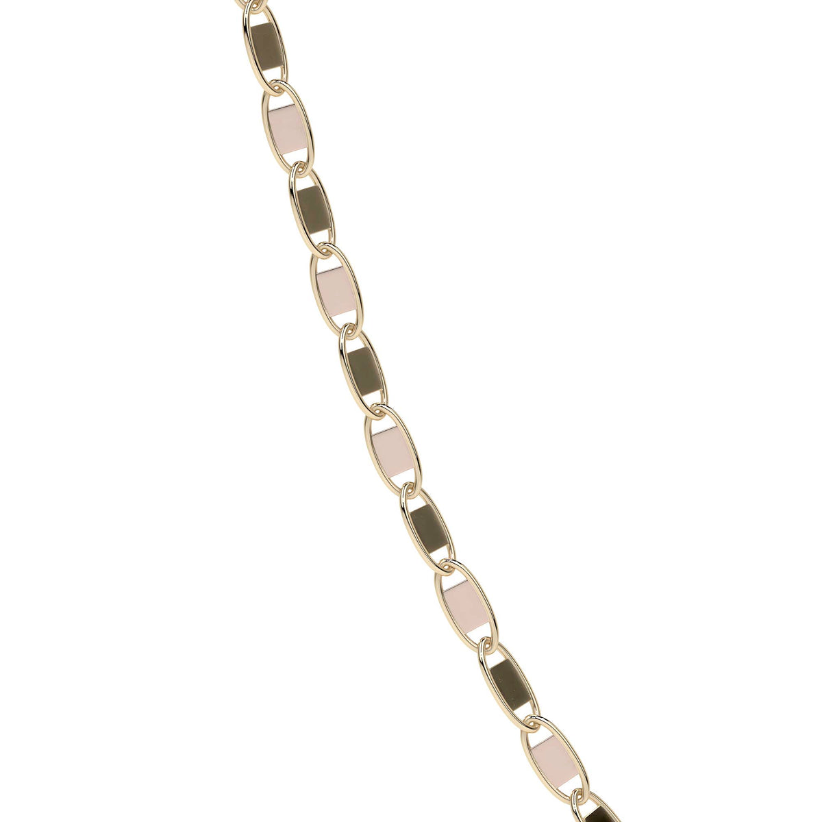 Cadena de Oro 14K Valentino 40cm | Collar de Oro Italiano con Broche de Argolla | Joyería Fina