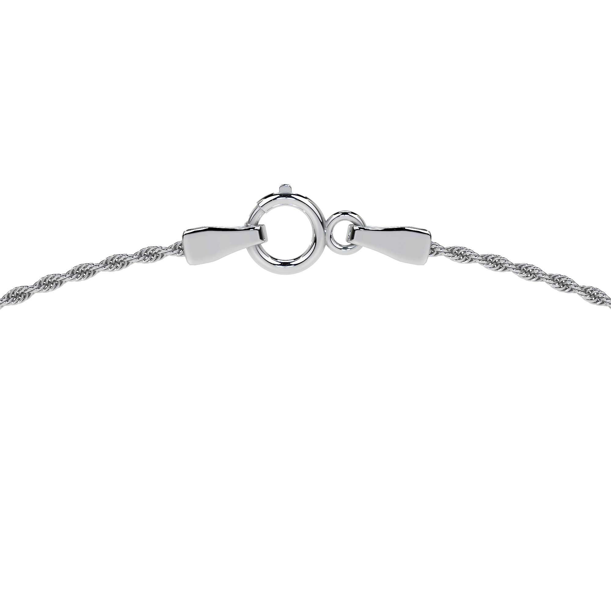 Cadena De Plata 925 Torsal De 45 Cm Calibre 1.30 Mm