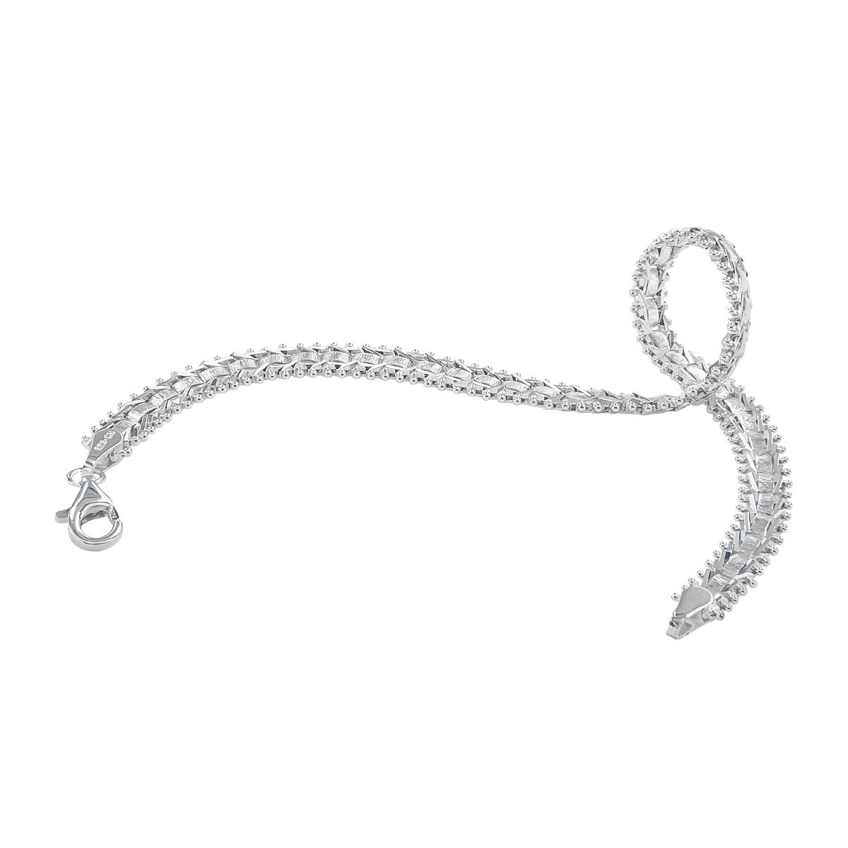 Pulsera De Plata Ley 925 Armada A Mano Para Mujer