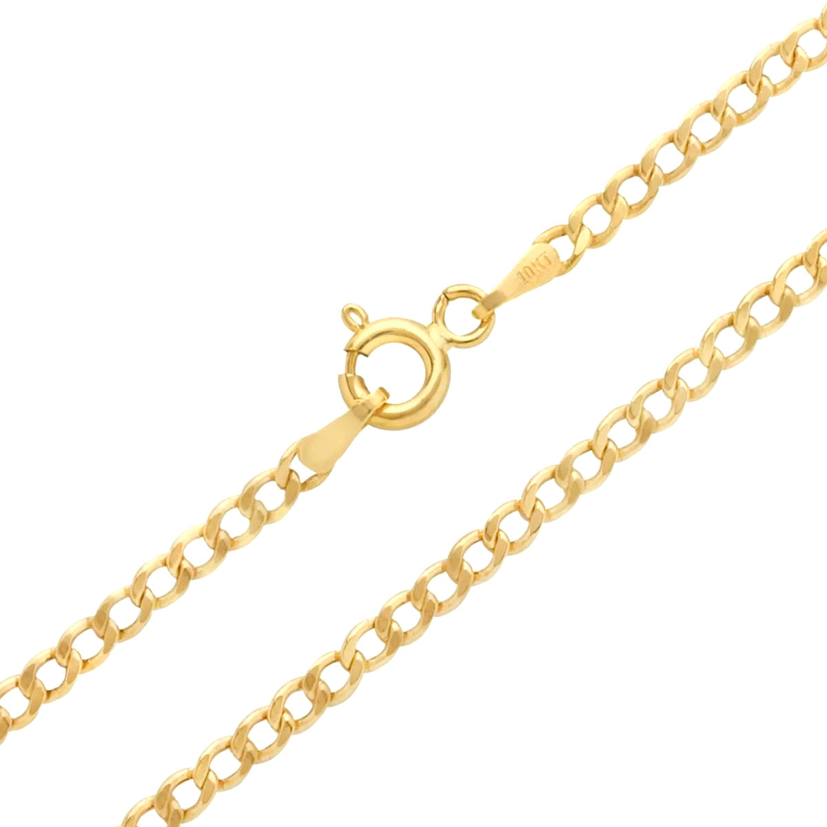 Cadena Italiana De 14k, Estilo Cubana, Calibre 2mm, De 50cm