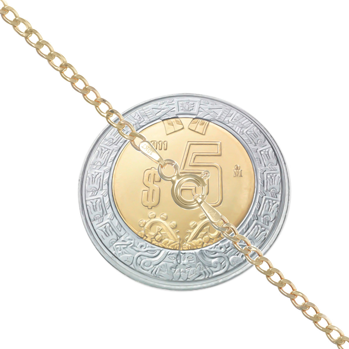 Cadena Italiana De 14k, Estilo Cubana, Calibre 2mm, De 50cm