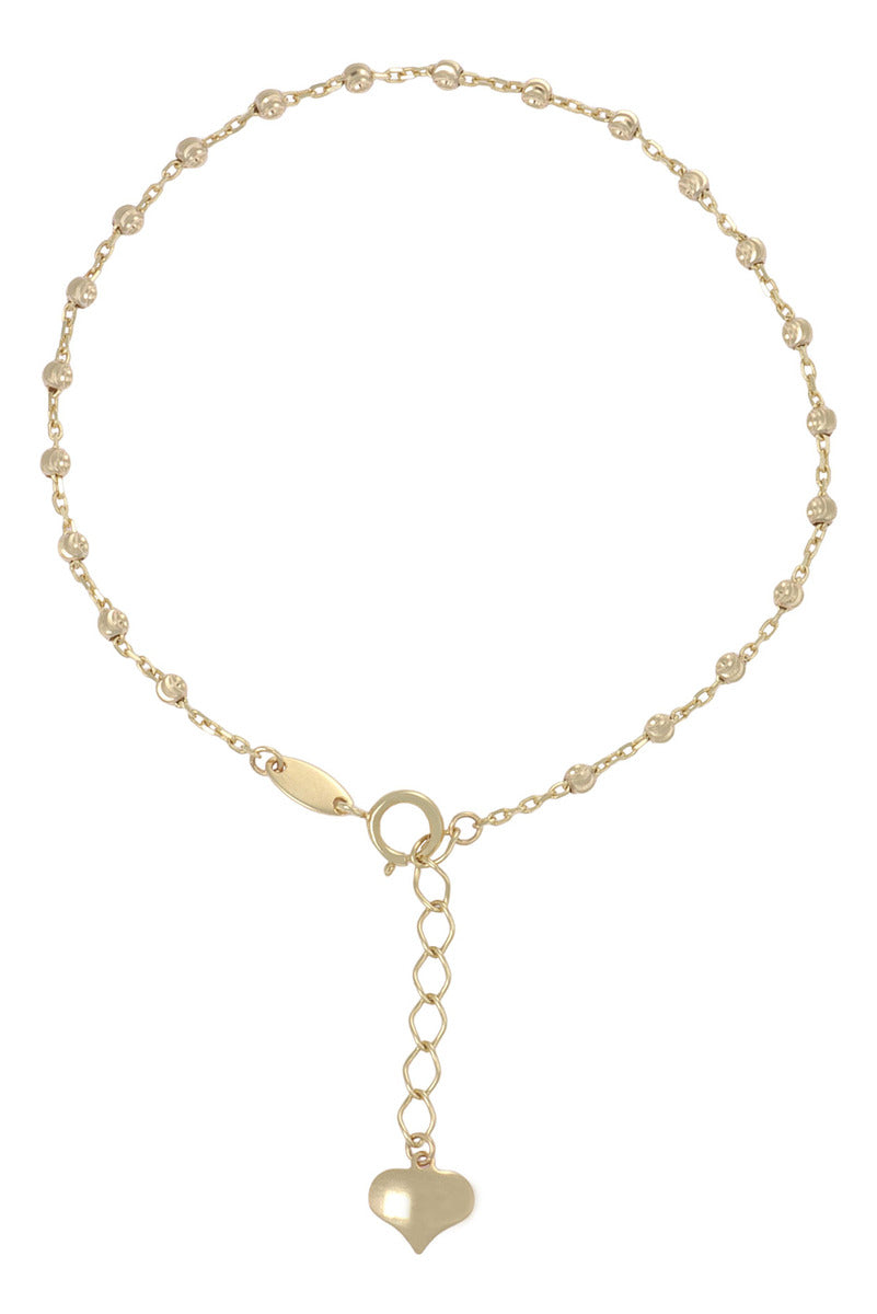 Viviana De Mujer Con Bola 6mm Calibre 1mm De 10k, 17-20cm