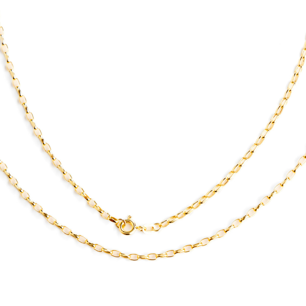 14k Italian Anchor Chain Measures 55 cm