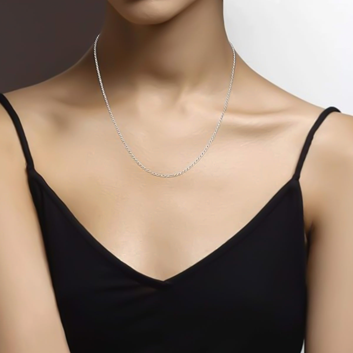 Torsal Italian 925 Silver Chain Gauge 1.9mm 50 Cm