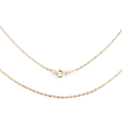 Cadena Valentino De Oro Italiano 14k, Calibre 1.5 Mm, 45cm