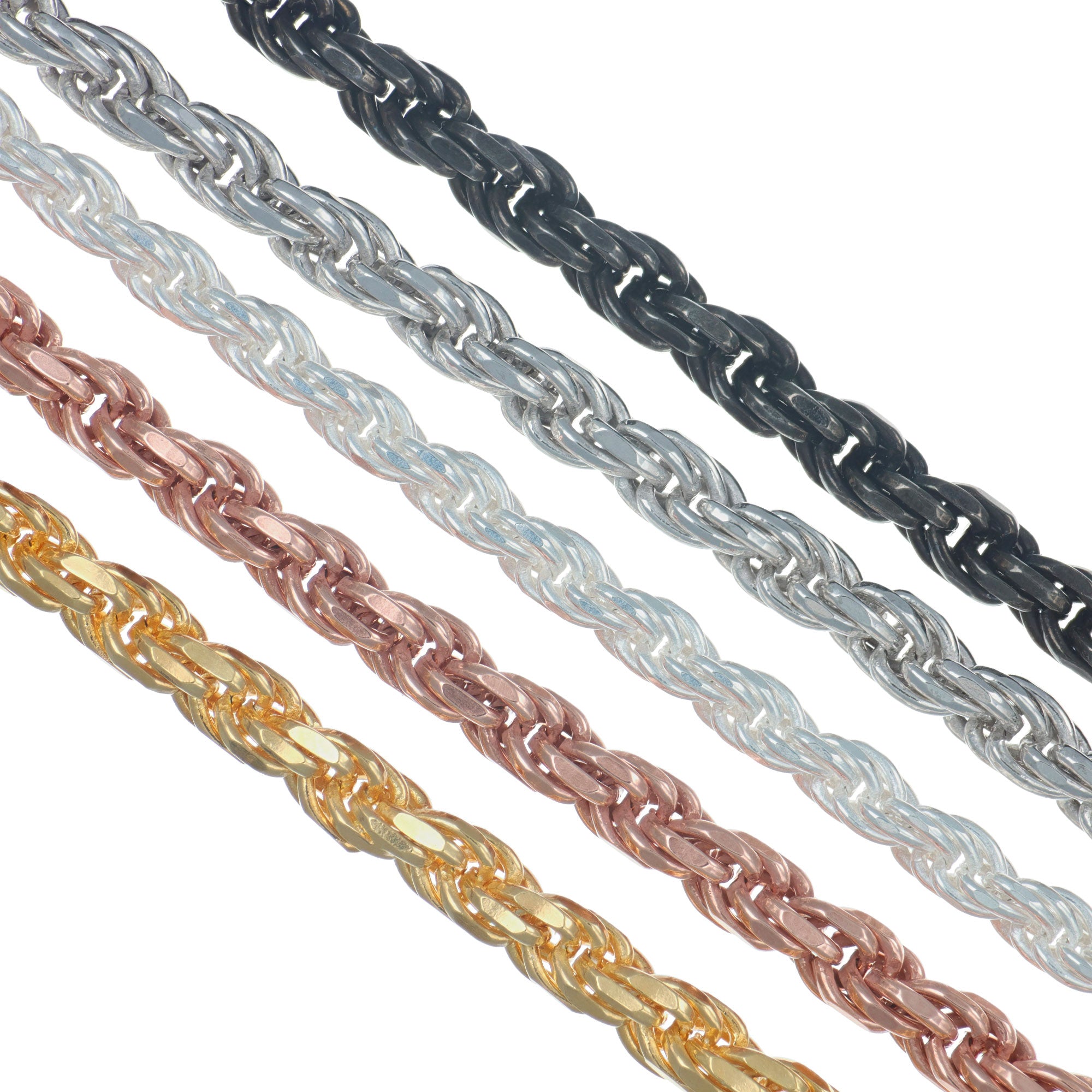 925 Silver Torsal Style Chain 60 cm Gauge 3.3 mm