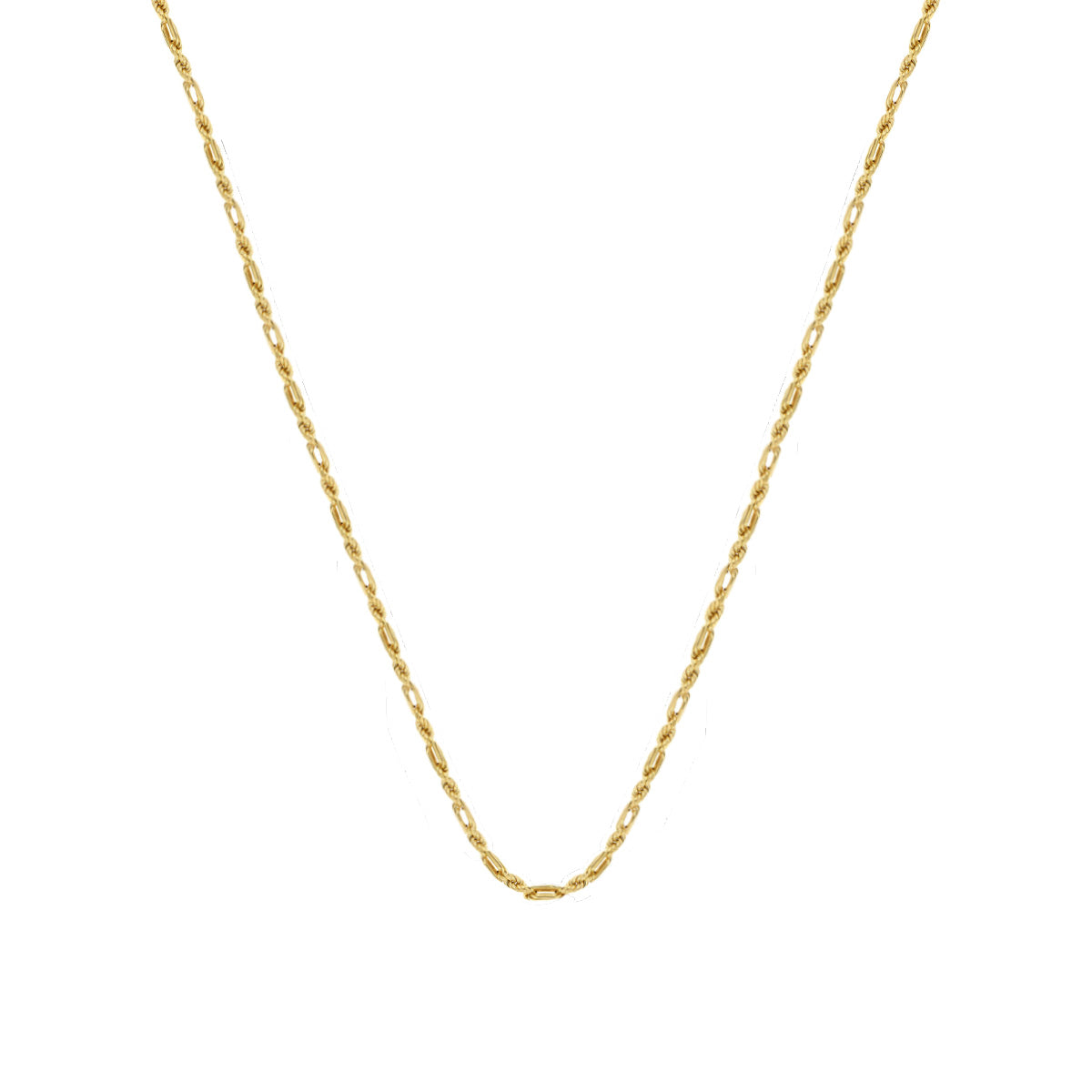 Italian 10k Gold Chain, Milano Style, 3mm Gauge, 60cm
