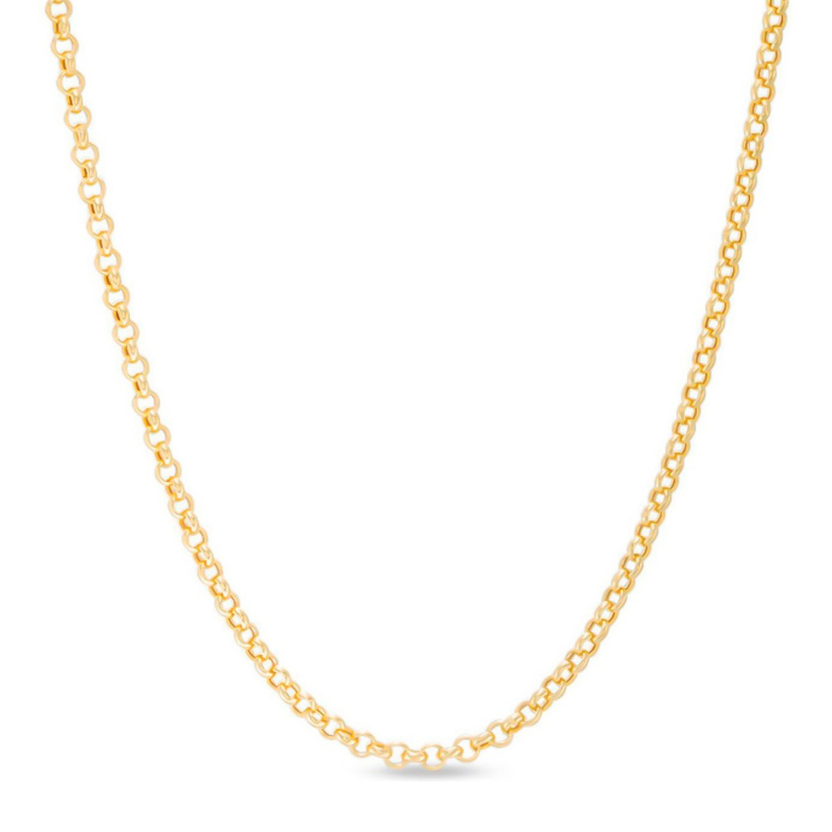 Cadena Ancla Italiana De 10k Medida 55 Cm