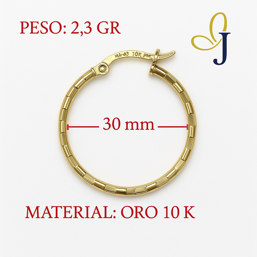 Arete Arracada Diamantada De Oro 10k Estilo Dominó