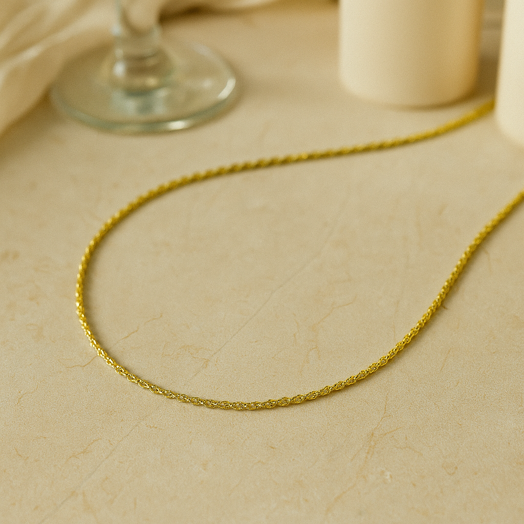 Italian Torsal 10k Gold Men's Chain Gauge 2.1mm 50 cm