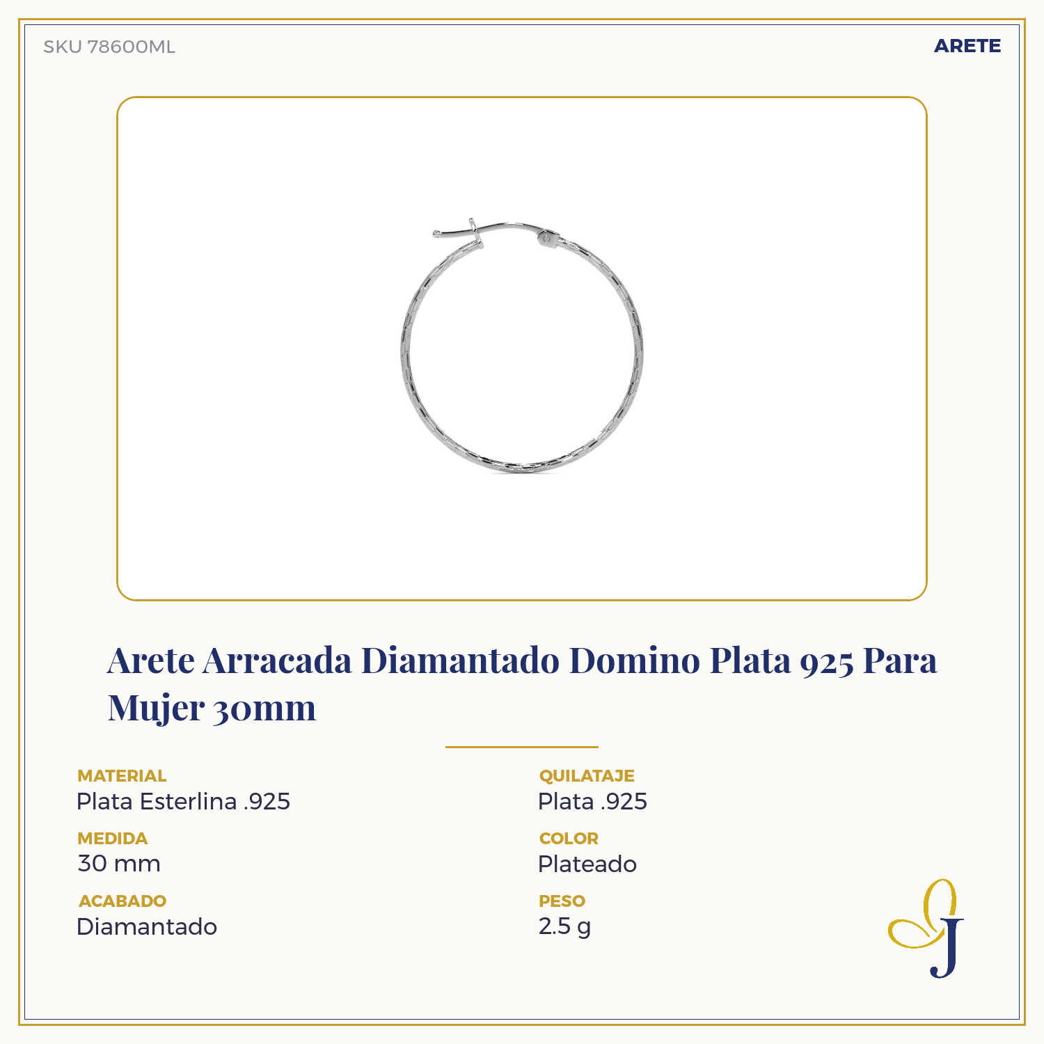 Arete Arracada Diamantada Ligera De Plata Ley 925 Para Mujer Estilo Domino