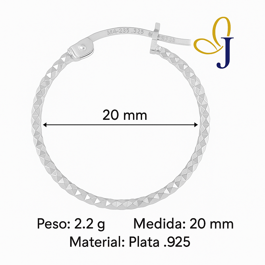 925 Silver Diamond Honeycomb Hoop Earring For Women