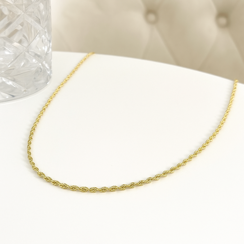 Torsal Italian Men's Gold Chain 10k Caliber 1.9mm 50 Cm