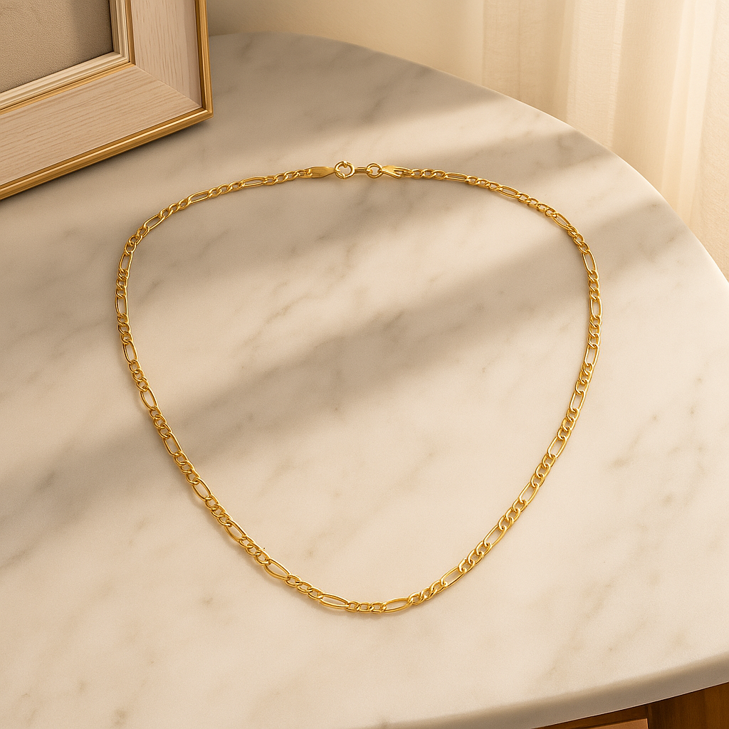 10k Gold Chain 3x1 Hollow Figaro Gauge 2.0mm