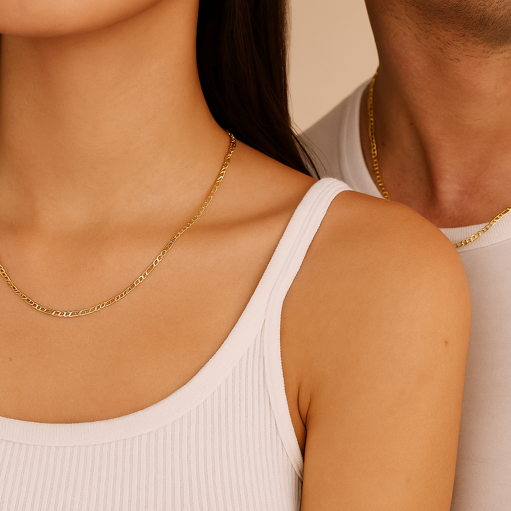 10k Gold Chain 3x1 Hollow Figaro Gauge 2.0mm