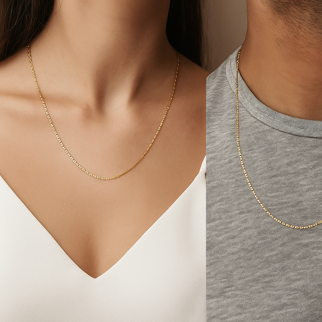 Valentino 10k Gold Chain Gauge 1.3mm