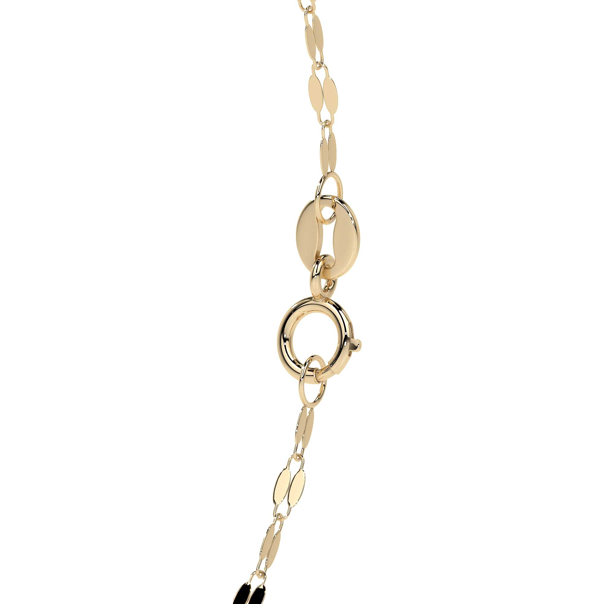 Pulsera Italiana Grano De Cafe De 10 Quilates 1mm, 19 Cm Dorado 6 18.5 Cm 6 Cm 19 Cm