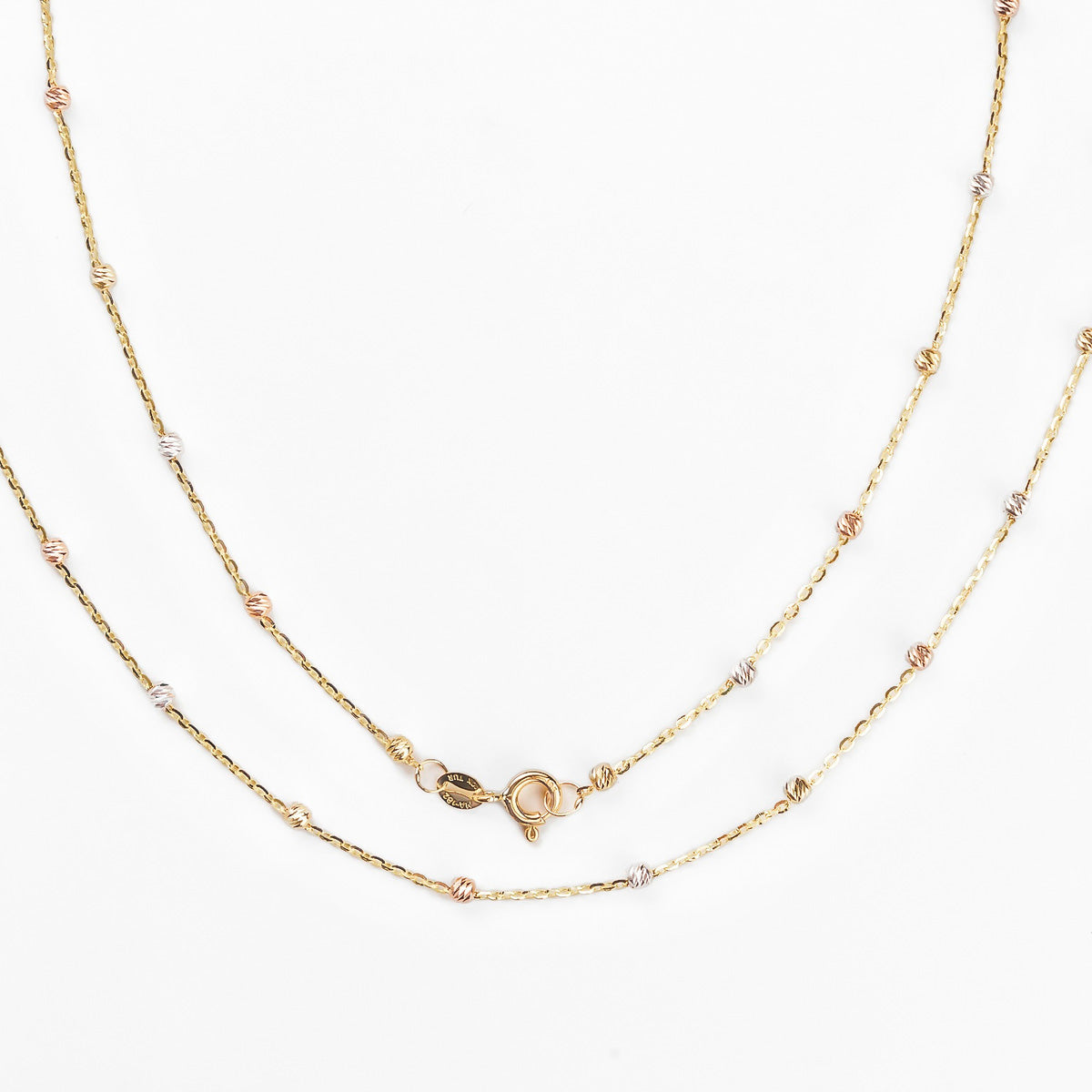 Viviana 10k Gold 45cm Necklace with 2.5mm Ball