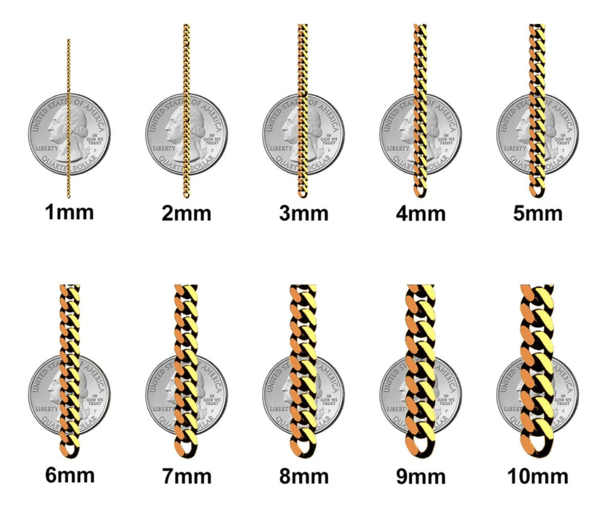 Cadena De Oro Italiano 14k, Estilo Grano De Café