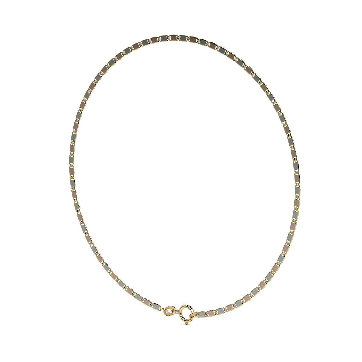 Pulsera de Oro 10K Estilo Italiano Valentino | Brazalete Delicado en Oro Amarillo o Tricolor