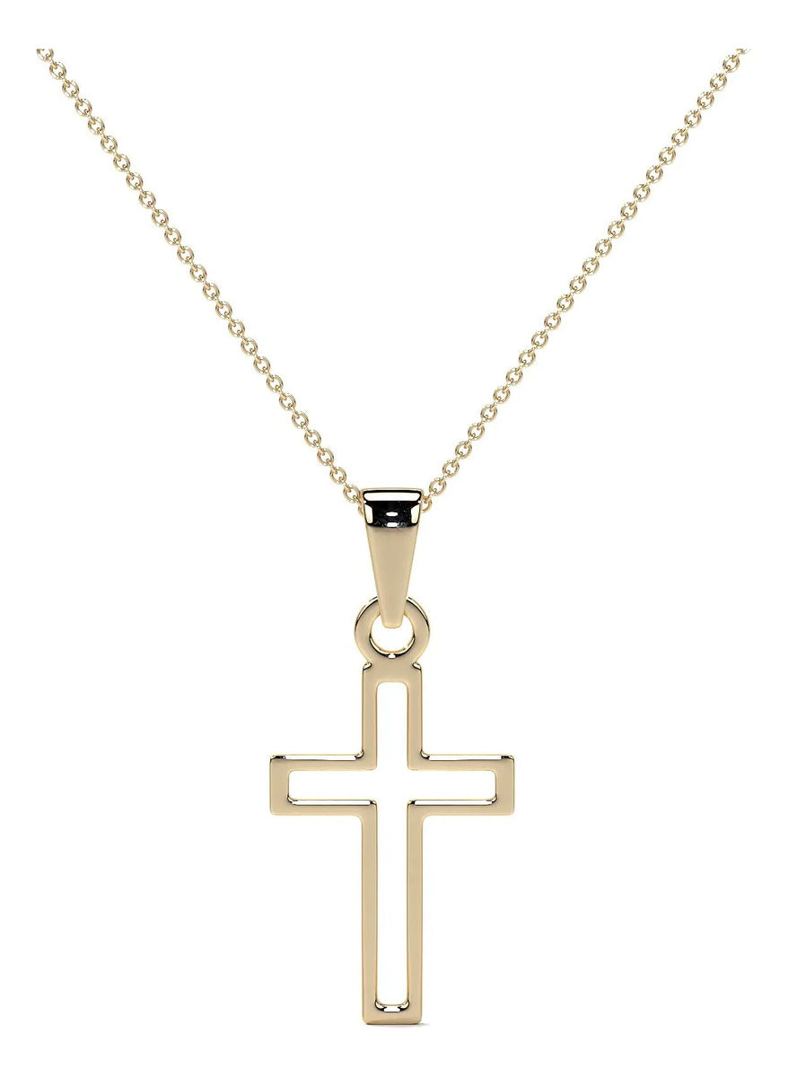Collar Para Mujer De Oro De 10k De Cruz