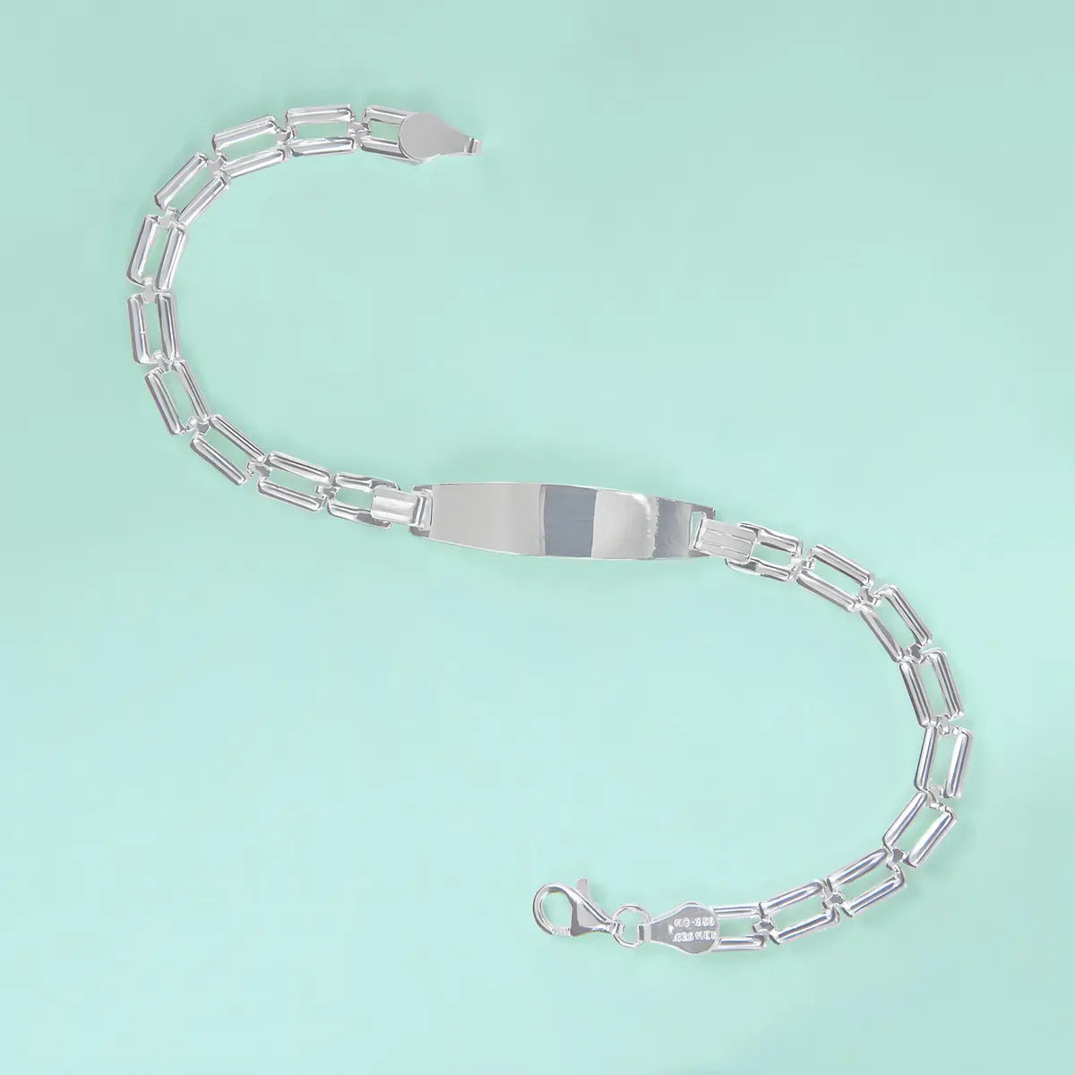 Pulsera Imperial Jewelry Plata Esterlina 925 Largo 17cm Acabado Diamantado Plateado 17 Cm