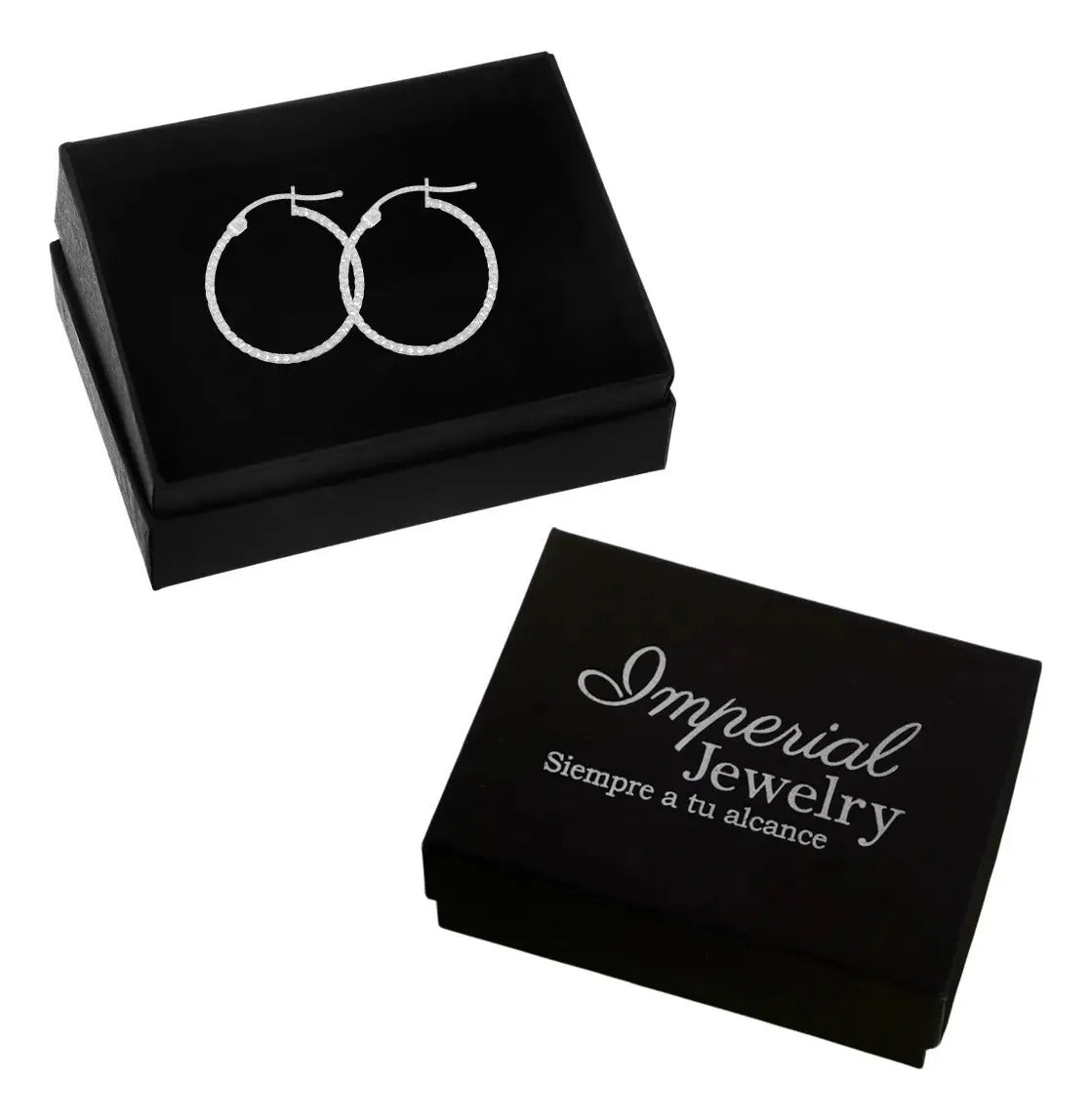 Arete Arracada Diamantada De Plata 925 Para Mujer 30mm Panal