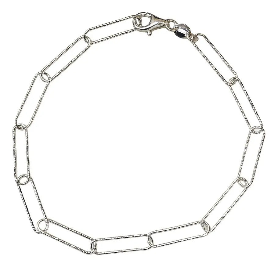 Pulsera Clip Para Mujer De Plata 925, Medida 18 Cm Plateado 6 Cm 18 Cm