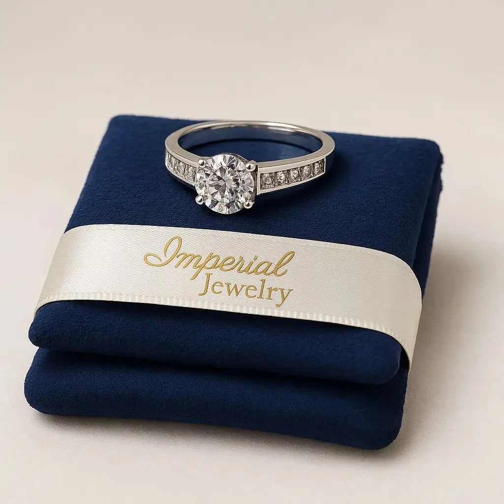 Anillo Solitario Para Mujer De Plata 925, Medida 7