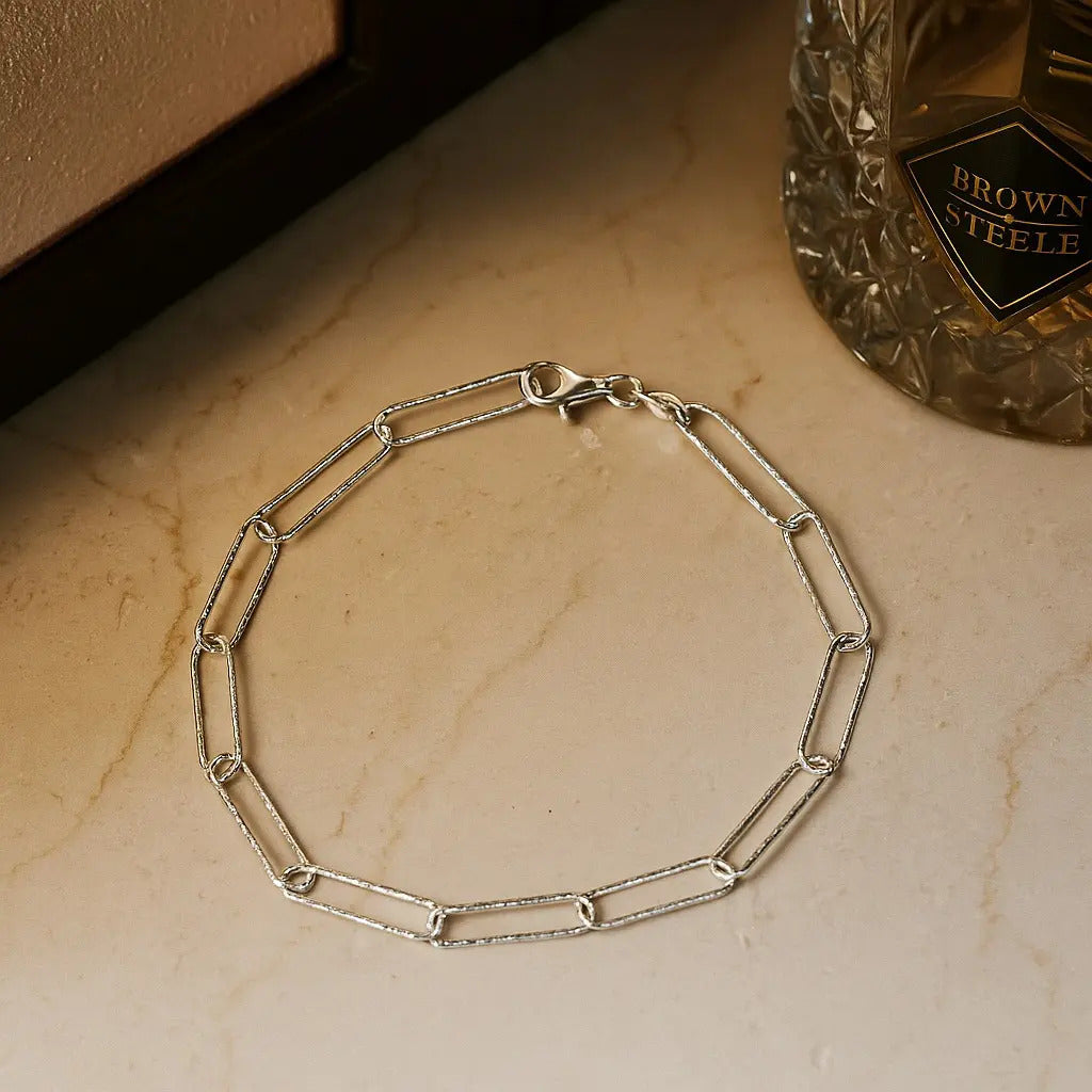 Pulsera Clip Para Mujer De Plata 925, Medida 18 Cm Plateado 6 Cm 18 Cm
