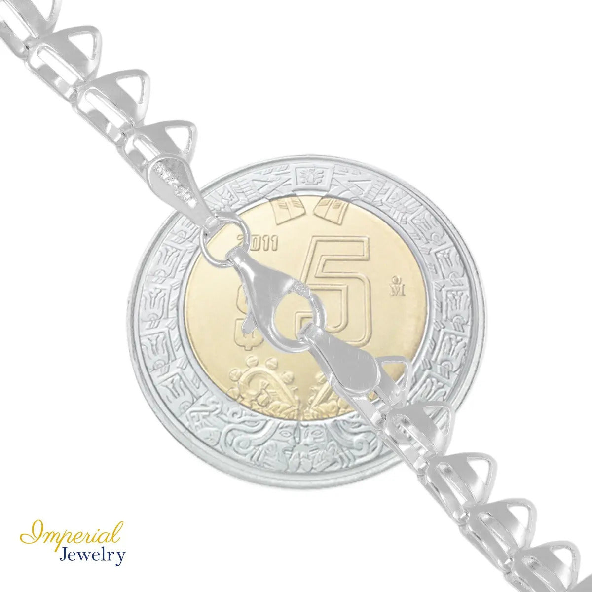 Pulsera De Plata 925 Armado A Mano De Triangulo 18cm De .8mm