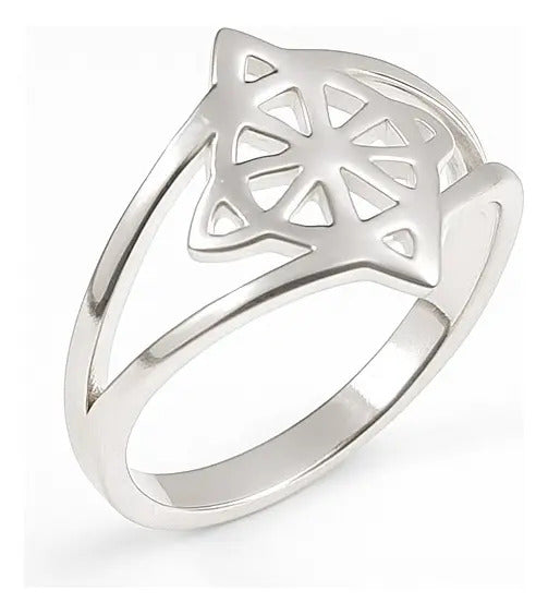 Anillo Nudo De Bruja Para Mujer De Plata 925, Medida 7 Plateado 7