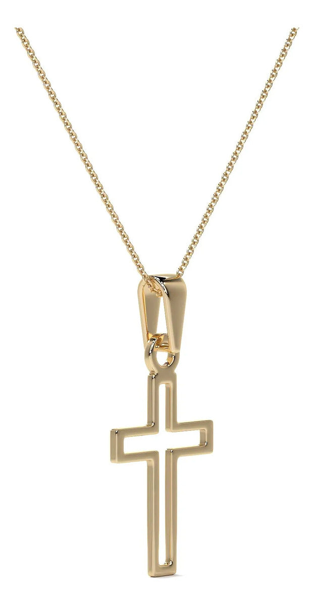 Collar Para Mujer De Oro De 10k De Cruz